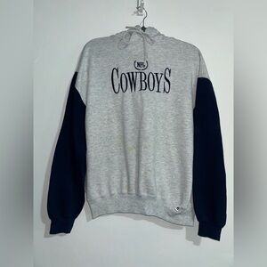 Vintage Dallas Cowboys Russell Athletic Hoodie Gray/Navy XL